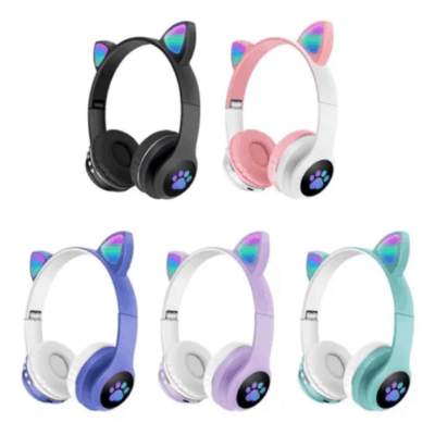 Auriculares Bluetooth Vincha Oreja de Gato